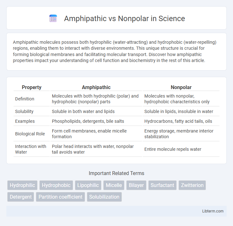 Nonpolar vs Amphipathic in Science - What is The Difference?