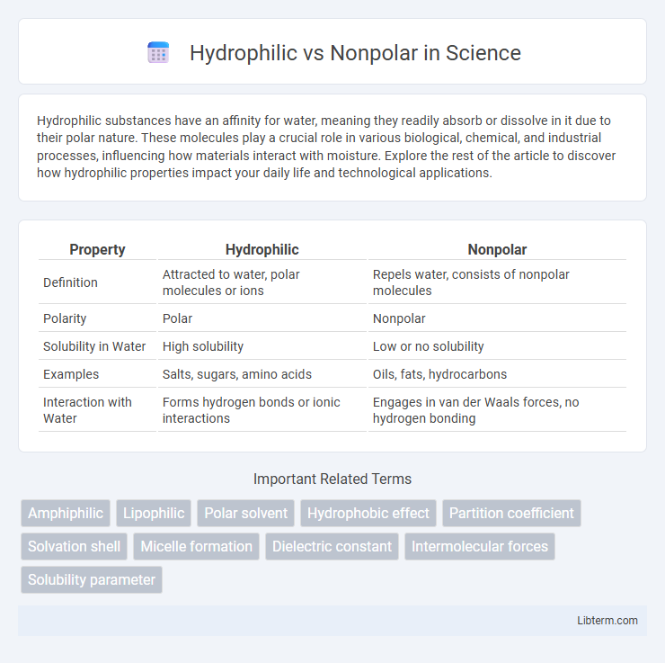 Nonpolar vs Hydrophilic in Science - What is The Difference?