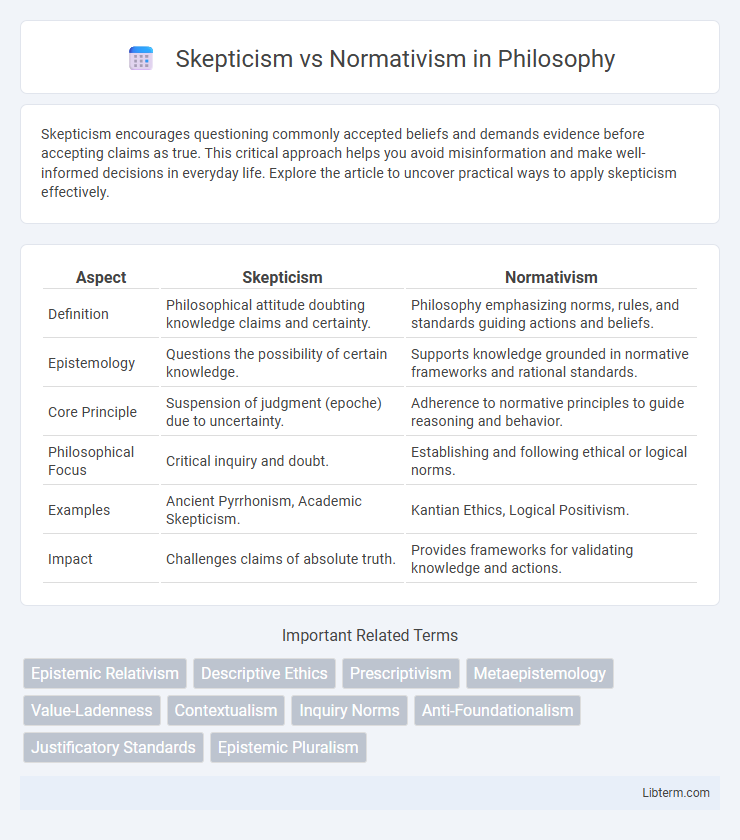 Normativism vs Skepticism in Philosophy - What is The Difference?