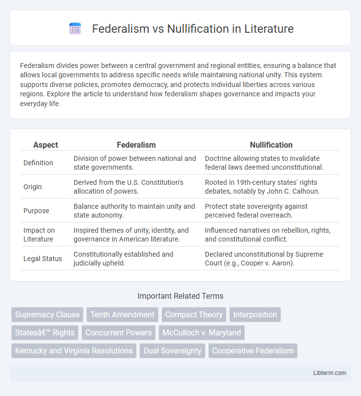 Nullification vs Federalism in Literature - What is The Difference?