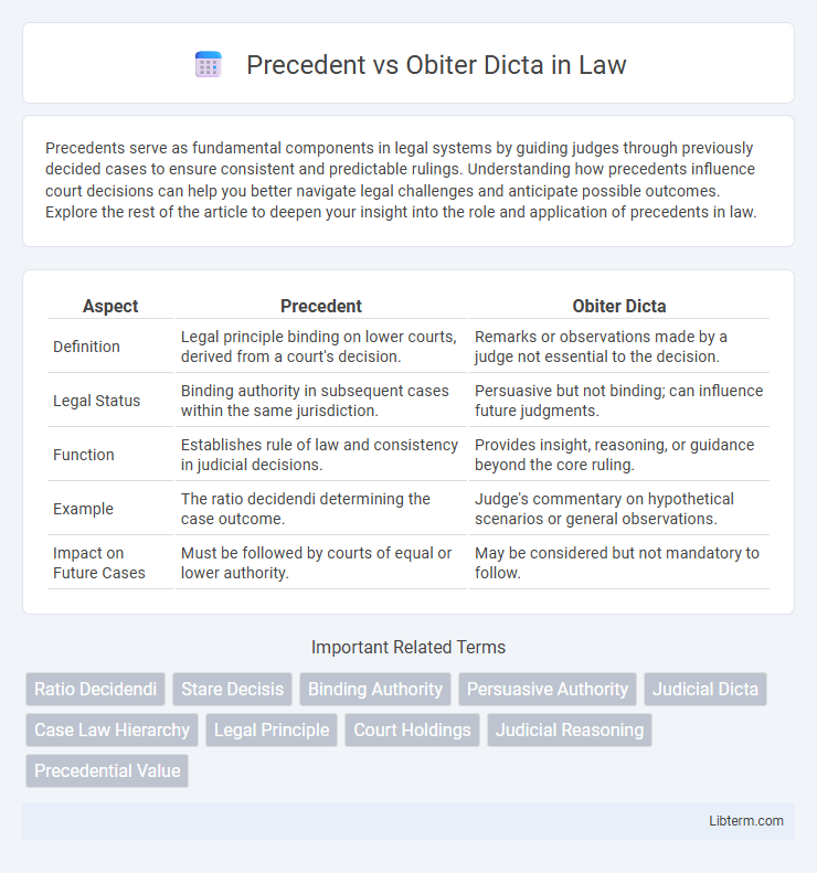 Obiter Dicta vs Precedent in Law - What is The Difference?