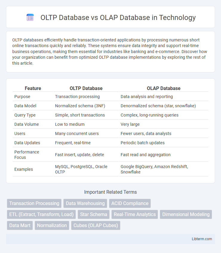 OLAP Database vs OLTP Database in Technology - What is The Difference?