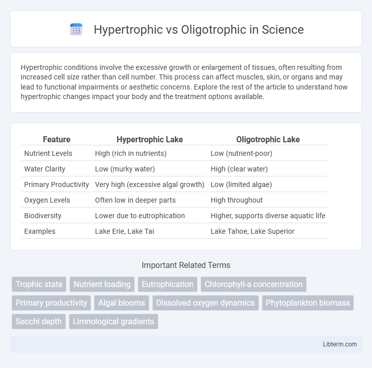 Oligotrophic vs Hypertrophic in Science - What is The Difference?