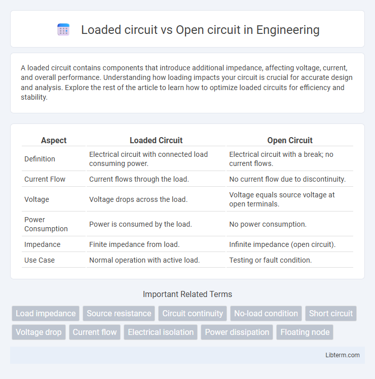 Open circuit vs Loaded circuit in Engineering - What is The Difference?