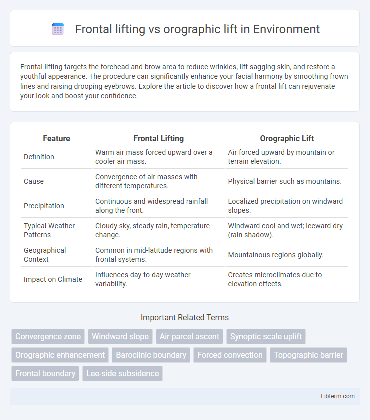 orographic lift vs Frontal lifting in Environment - What is The Difference?