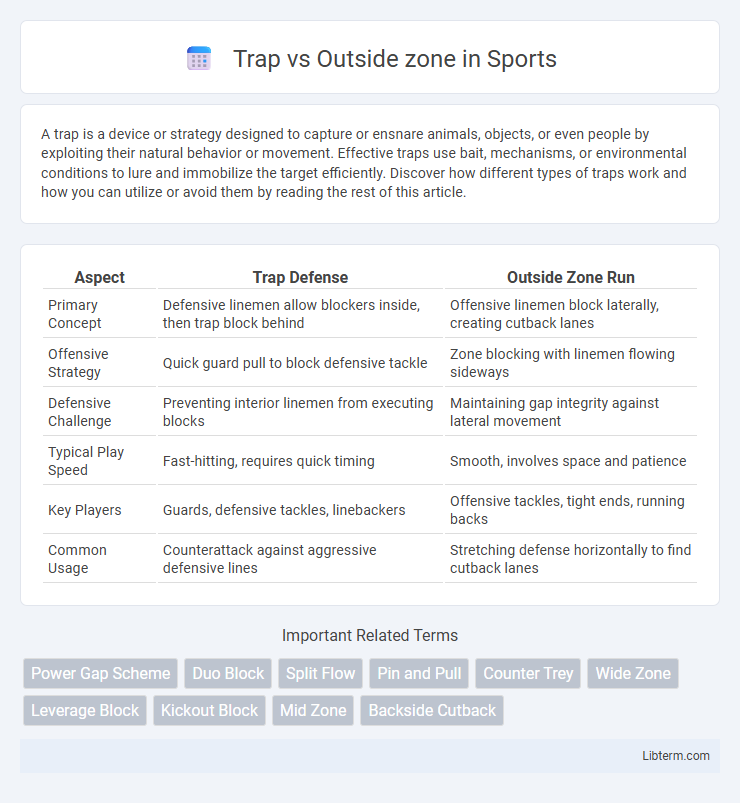 Outside zone vs Trap in Sports - What is The Difference?