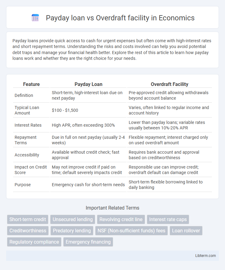 Overdraft facility vs Payday loan in Economics - What is The Difference?