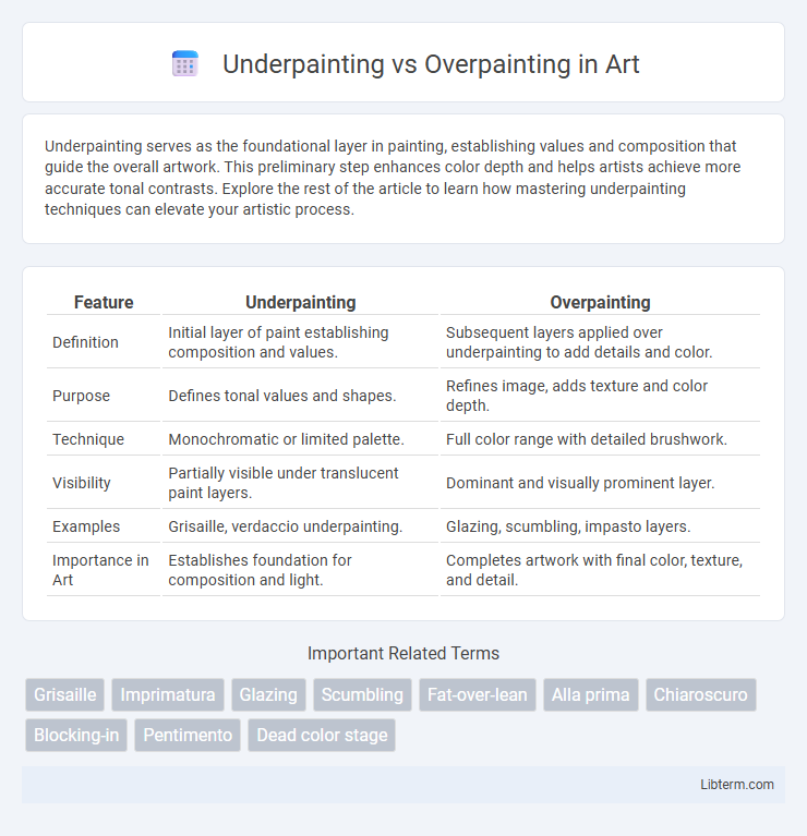 Overpainting vs Underpainting in Art - What is The Difference?