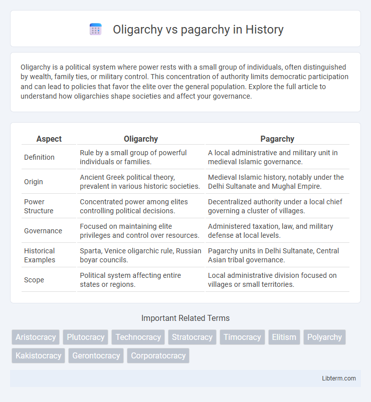 pagarchy vs Oligarchy in History - What is The Difference?