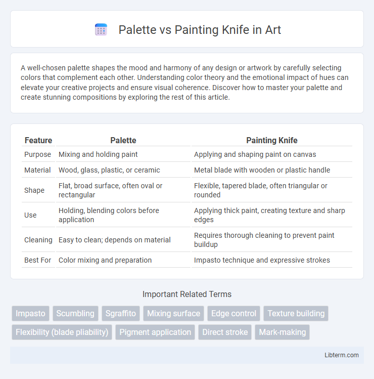 Painting Knife vs Palette in Art - What is The Difference?