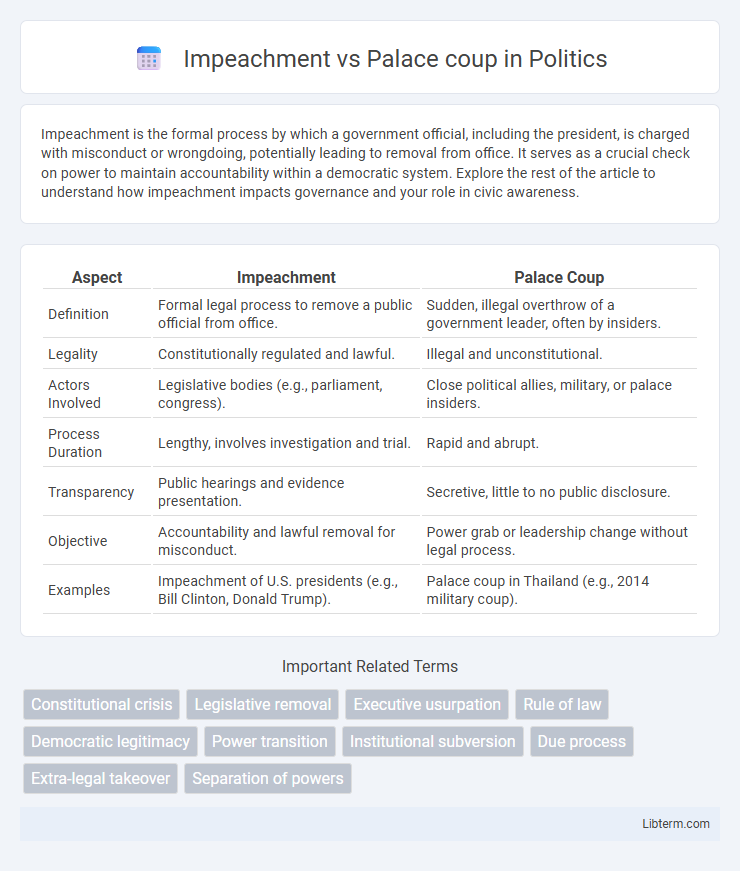 Palace coup vs Impeachment in Politics - What is The Difference?