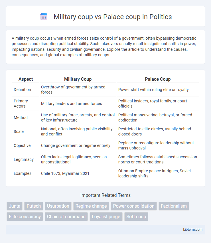 Palace coup vs Military coup in Politics - What is The Difference?