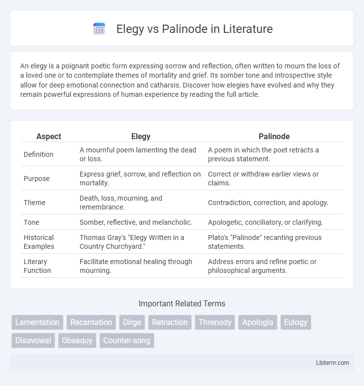 Palinode vs Elegy in Literature - What is The Difference?