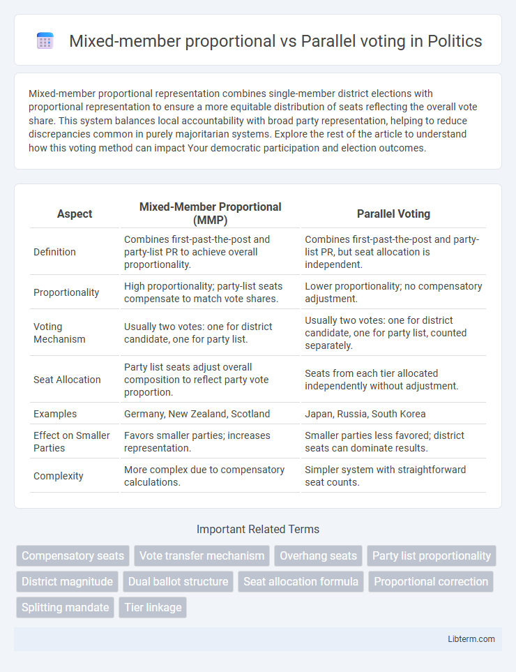 Parallel voting vs Mixed-member proportional in Politics - What is The Difference?