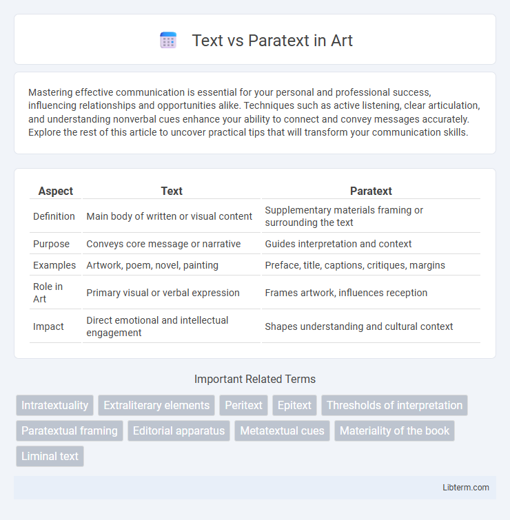 Paratext vs Text in Art - What is The Difference?