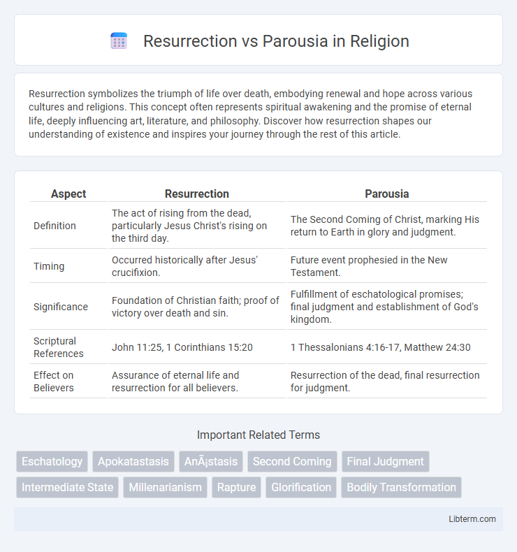 Parousia vs Resurrection in Religion - What is The Difference?