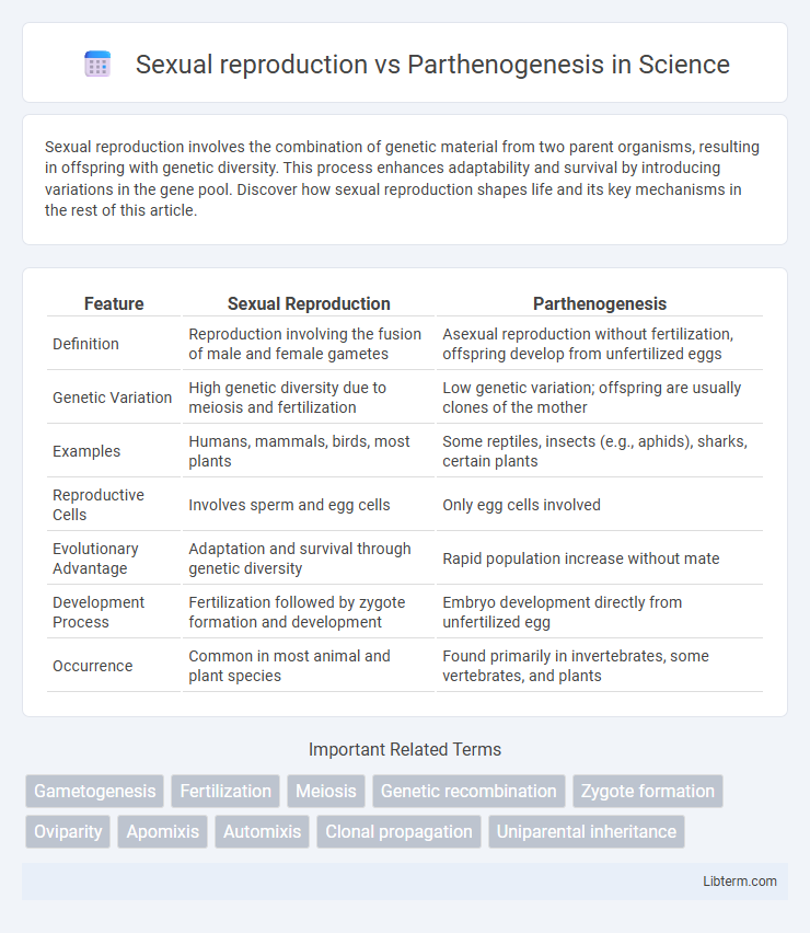Parthenogenesis vs Sexual reproduction in Science - What is The Difference?