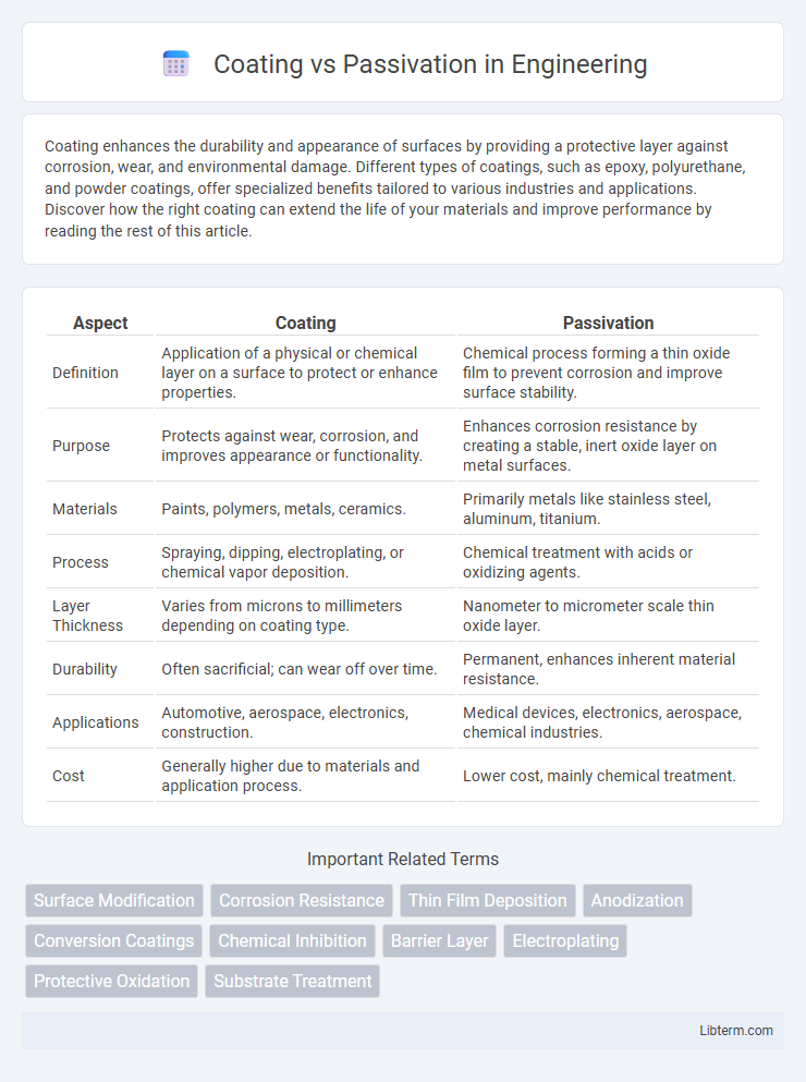 Passivation vs Coating in Engineering - What is The Difference?