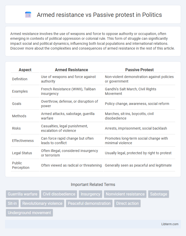 Passive protest vs Armed resistance in Politics - What is The Difference?