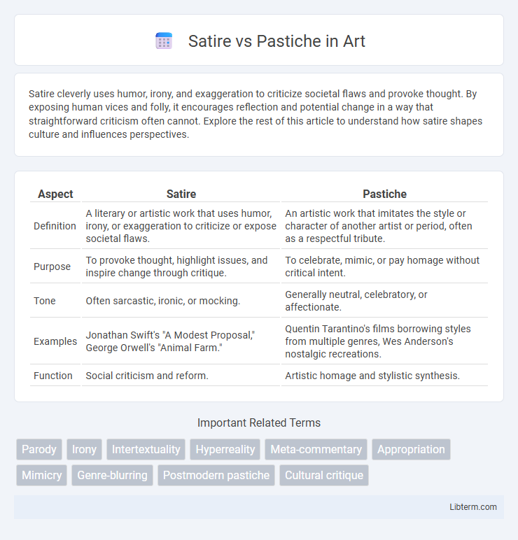 Pastiche vs Satire in Art - What is The Difference?