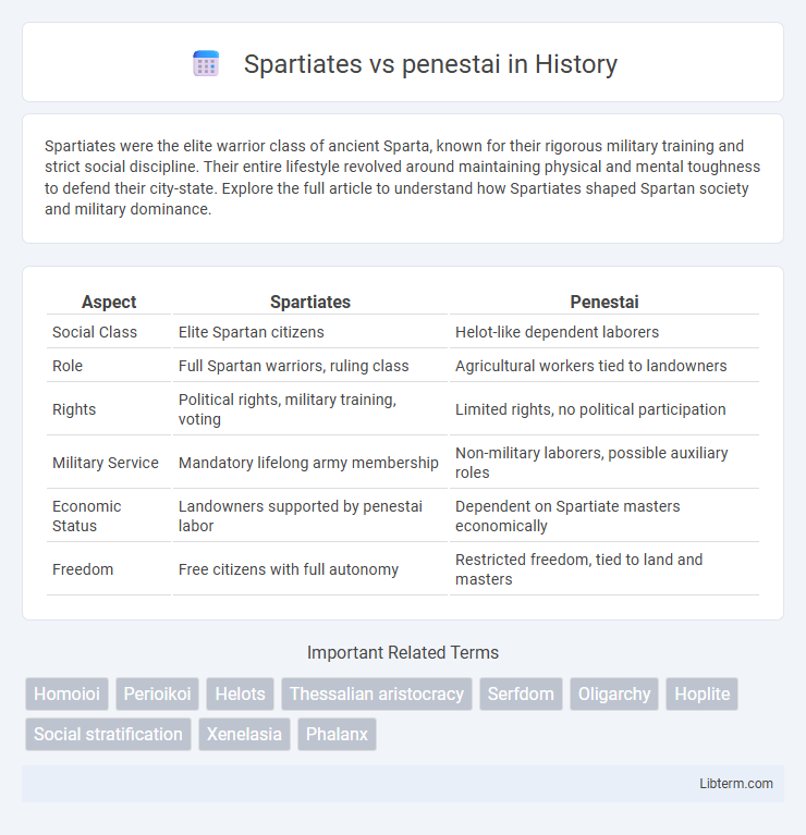 penestai vs Spartiates in History - What is The Difference?