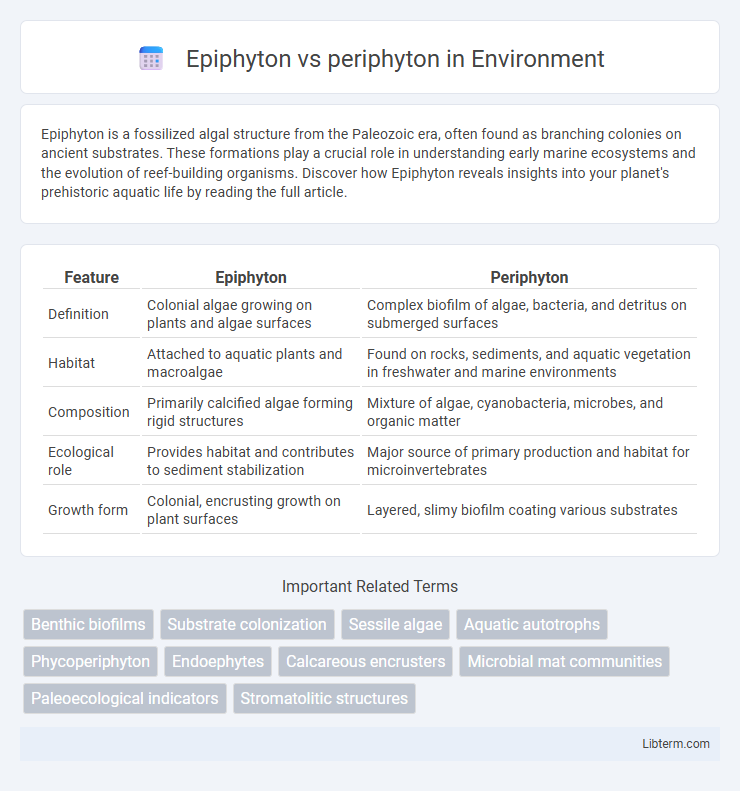 periphyton vs Epiphyton in Environment - What is The Difference?