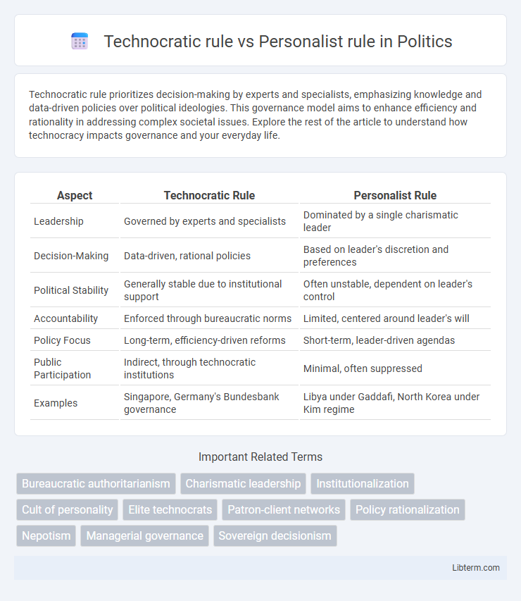Personalist rule vs Technocratic rule in Politics - What is The Difference?