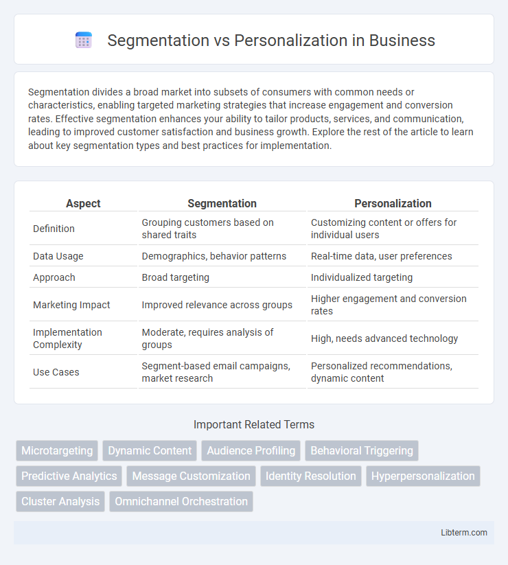 Personalization vs Segmentation in Business - What is The Difference?