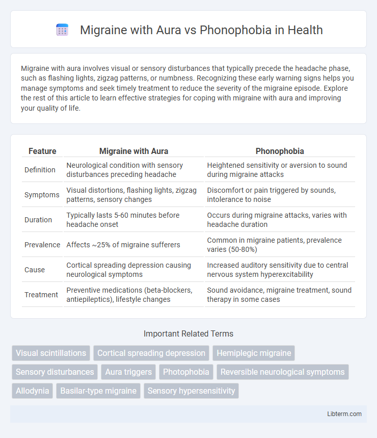 Phonophobia vs Migraine with Aura in Health - What is The Difference?
