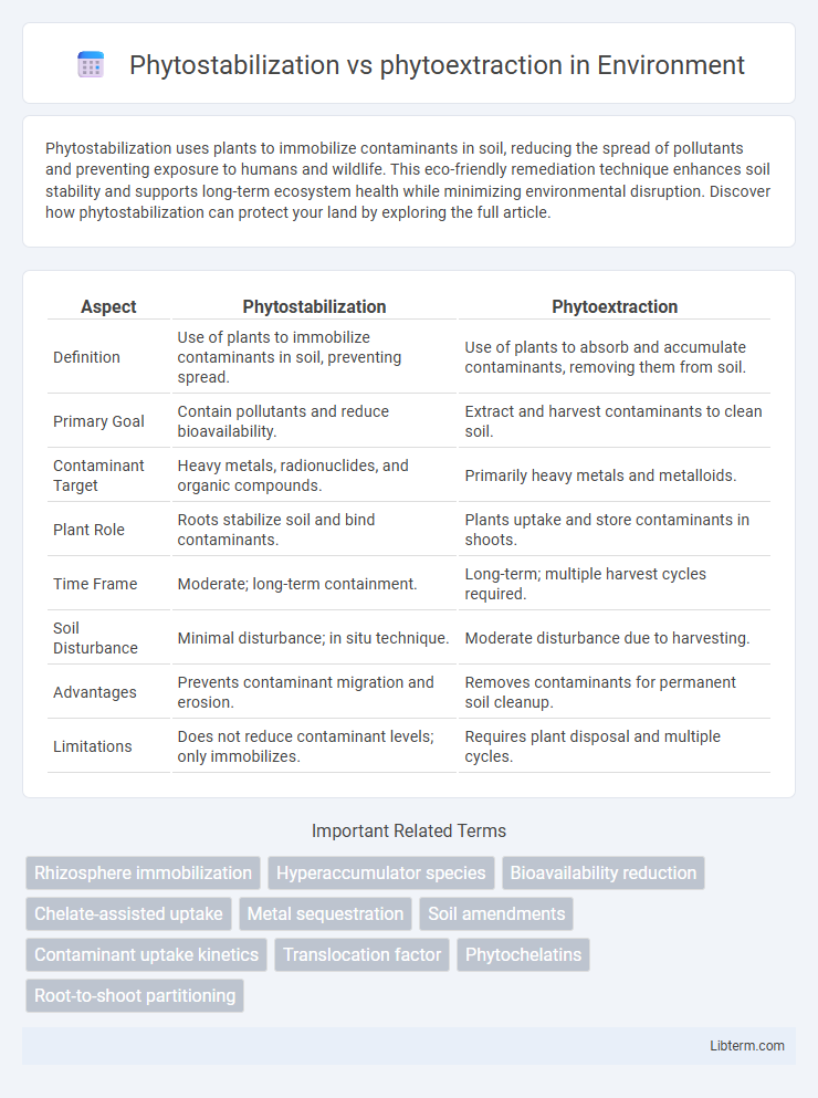 phytoextraction vs Phytostabilization in Environment - What is The Difference?
