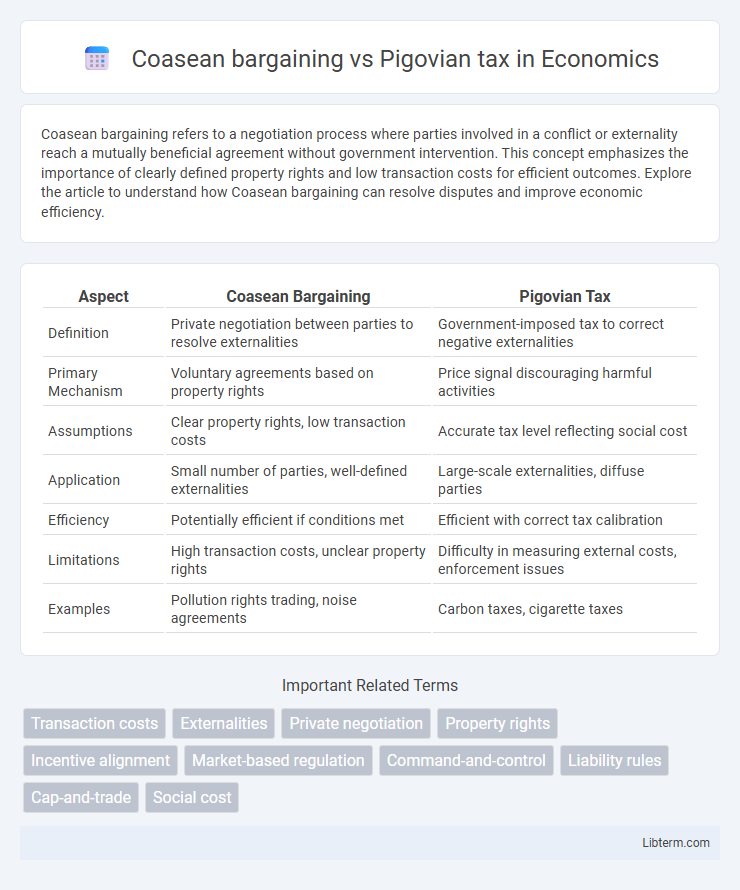 Pigovian tax vs Coasean bargaining in Economics - What is The Difference?