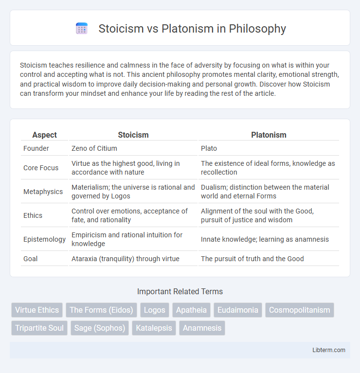 Platonism vs Stoicism in Philosophy - What is The Difference?