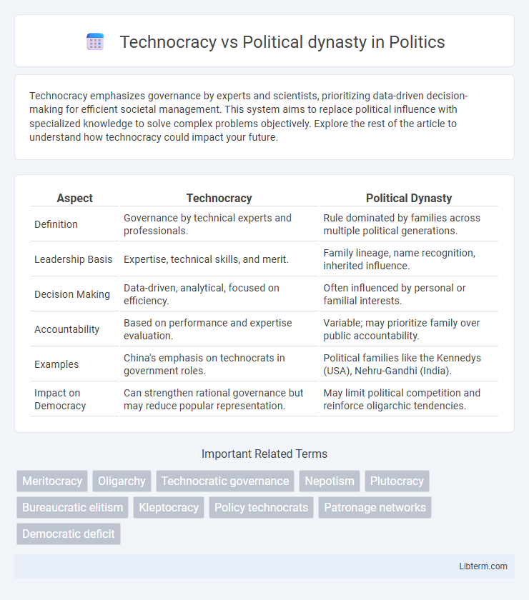 Political dynasty vs Technocracy in Politics - What is The Difference?