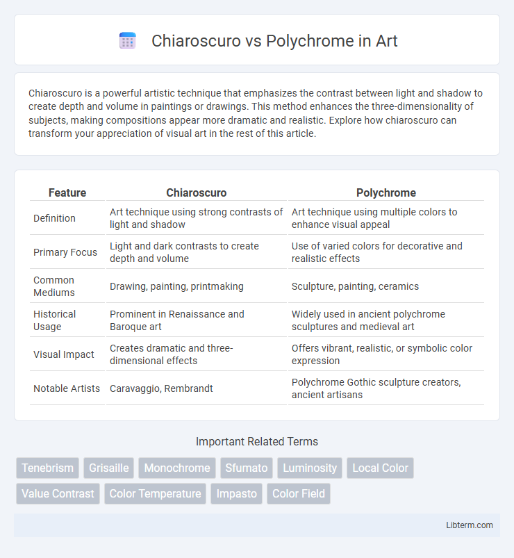 Polychrome vs Chiaroscuro in Art - What is The Difference?