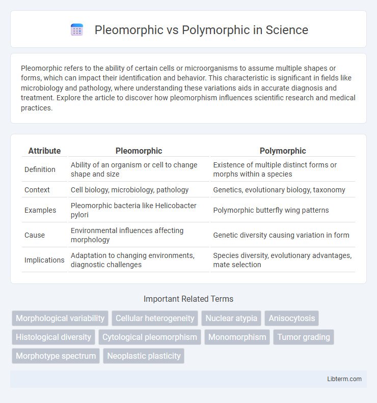 Polymorphic vs Pleomorphic in Science - What is The Difference?