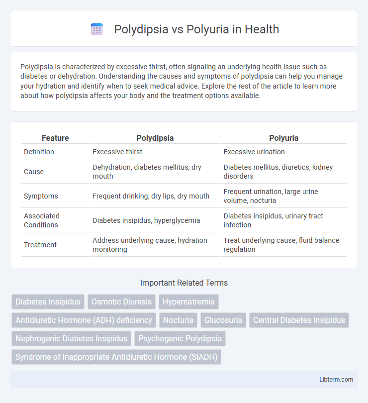 Polyuria vs Polydipsia in Health - What is The Difference?
