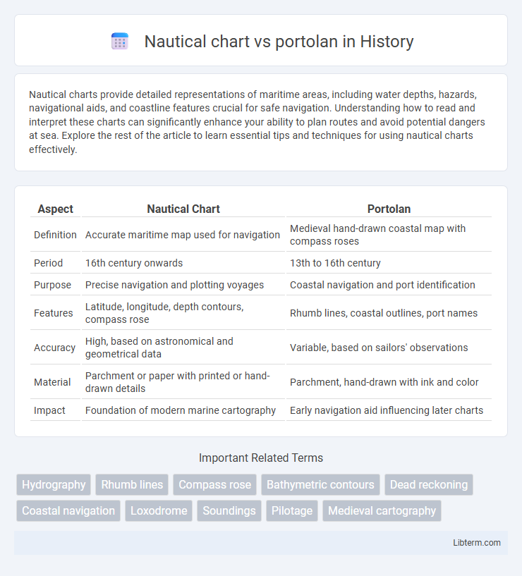portolan vs Nautical chart in History - What is The Difference?