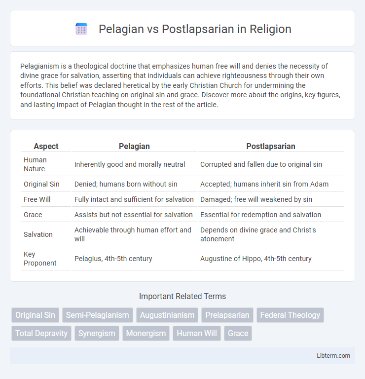 Postlapsarian vs Pelagian in Religion - What is The Difference?