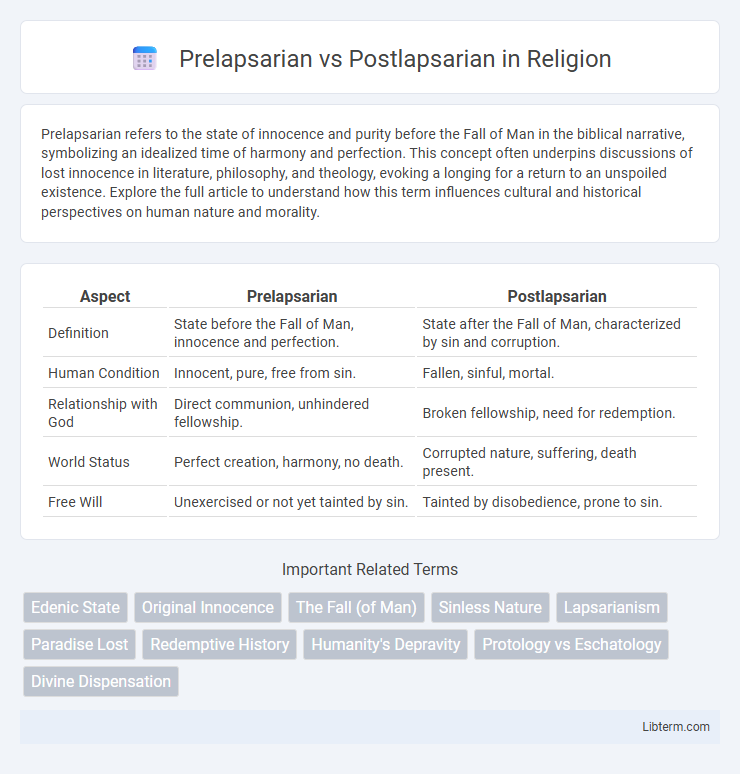 Postlapsarian vs Prelapsarian in Religion - What is The Difference?