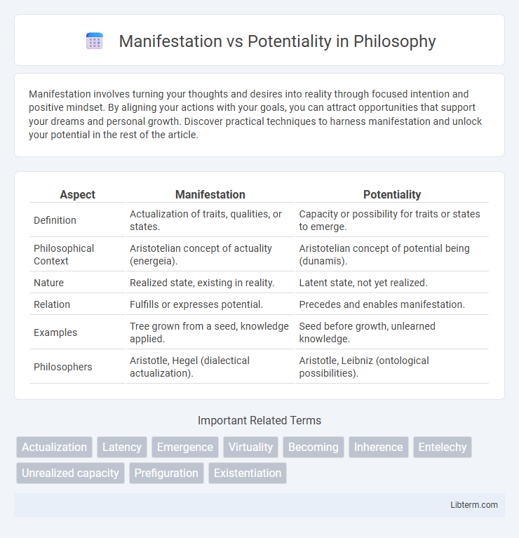 Potentiality vs Manifestation in Philosophy - What is The Difference?