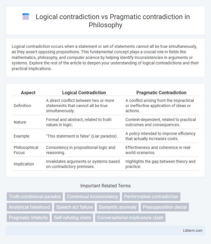 Pragmatic contradiction vs Logical contradiction in Philosophy - What is The Difference?