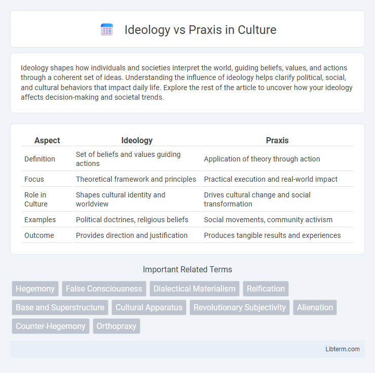Praxis vs Ideology in Culture - What is The Difference?