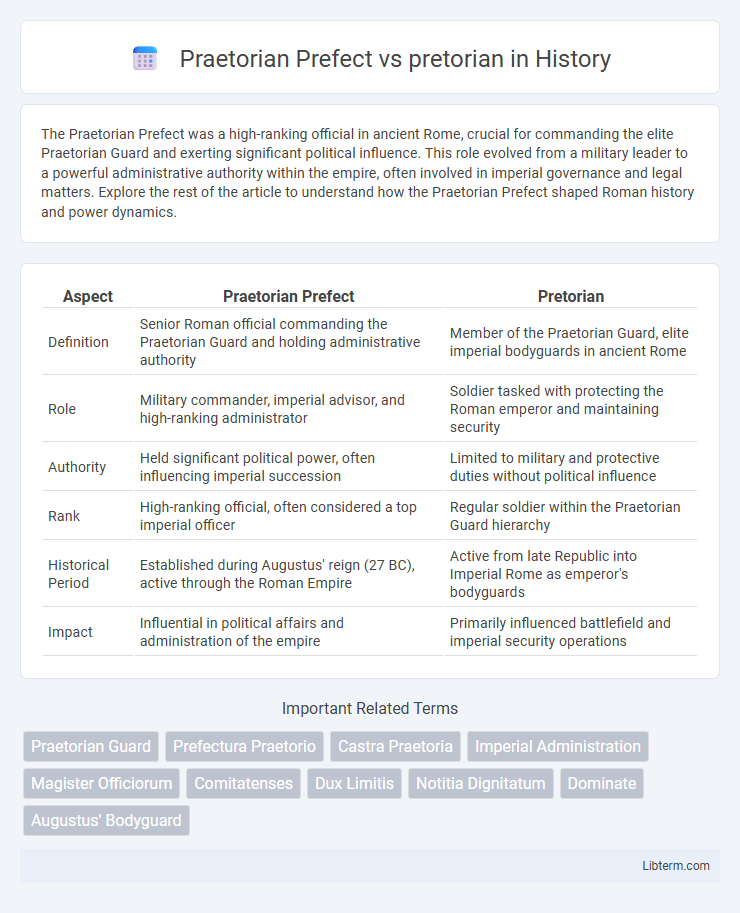 pretorian vs Praetorian Prefect in History - What is The Difference?