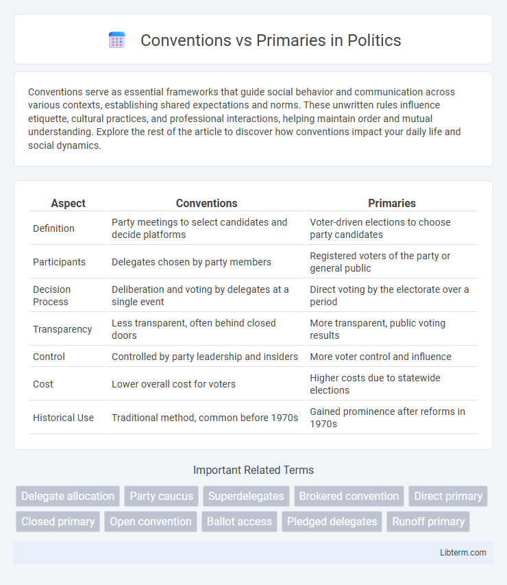 Primaries vs Conventions in Politics - What is The Difference?
