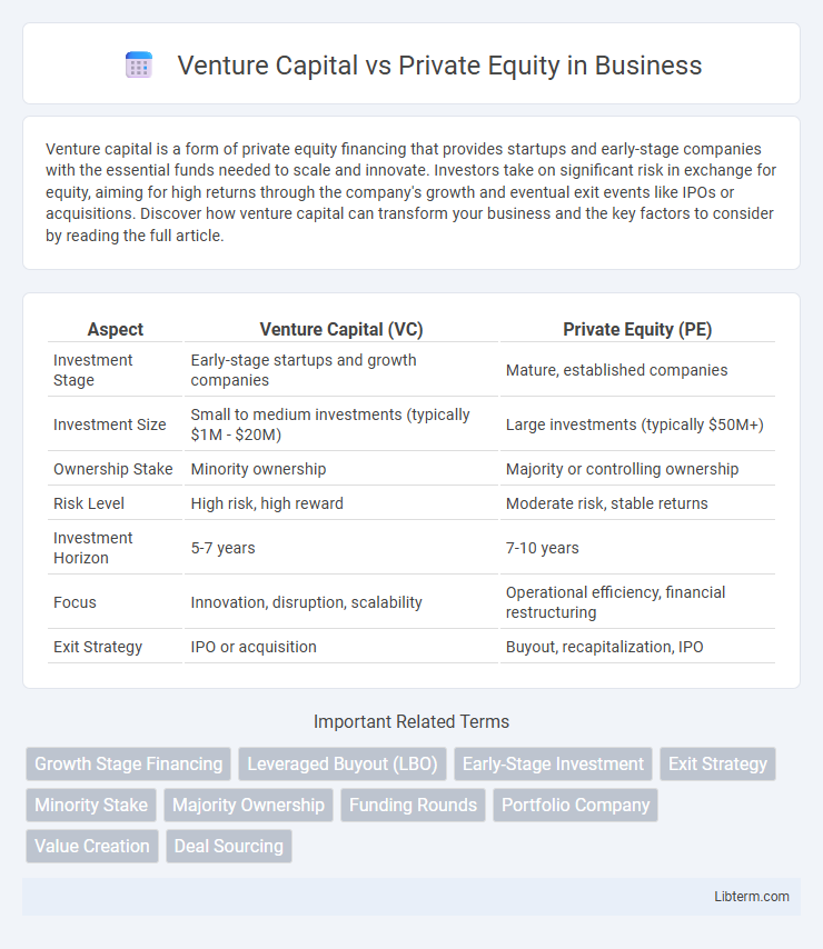 Private Equity vs Venture Capital in Business - What is The Difference?