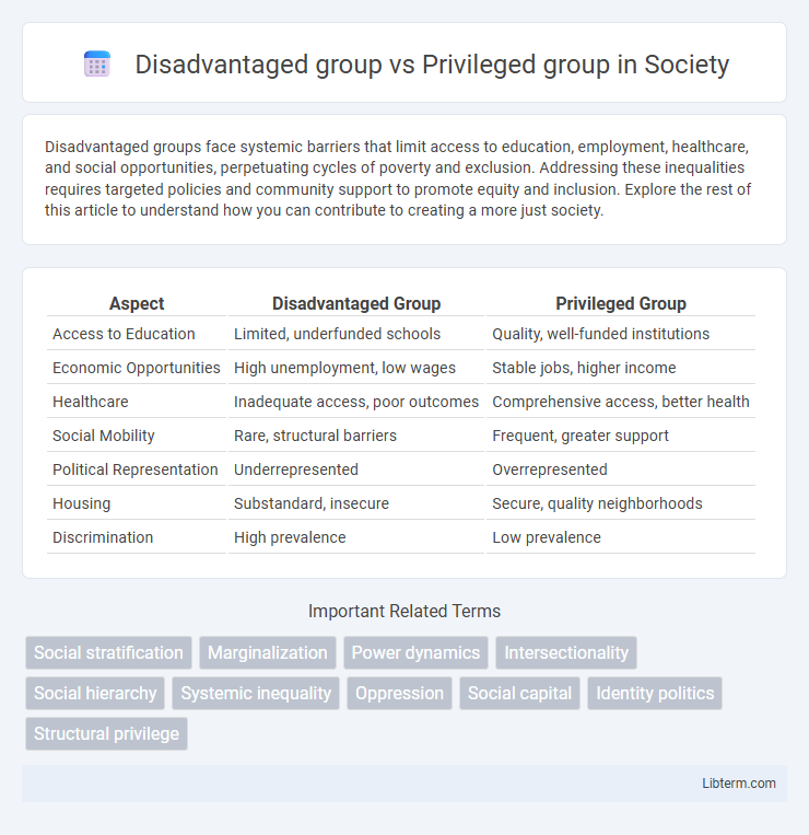 Privileged group vs Disadvantaged group in Society - What is The Difference?