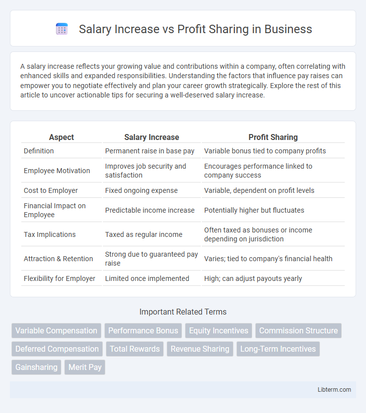 Profit Sharing vs Salary Increase in Business - What is The Difference?