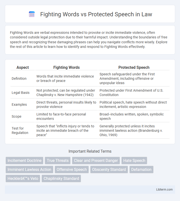 Protected Speech vs Fighting Words in Law - What is The Difference?