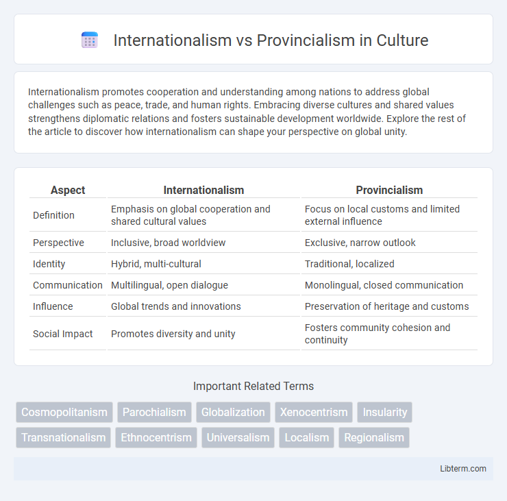 Provincialism vs Internationalism in Culture - What is The Difference?