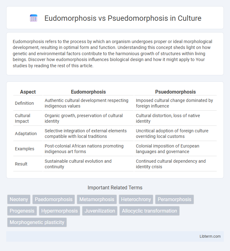 Psuedomorphosis vs Eudomorphosis in Culture - What is The Difference?
